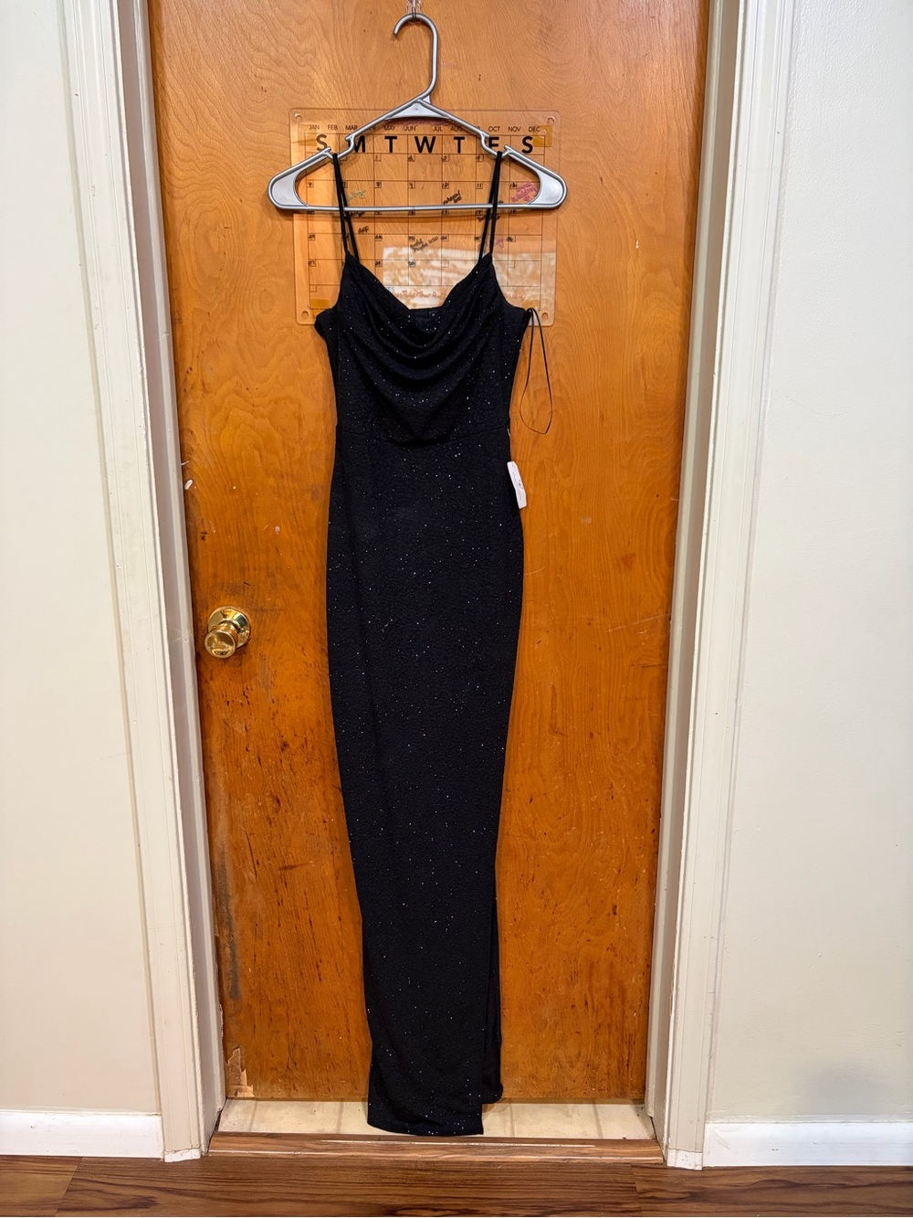 Windsor Black Sparkle Maxi Dress